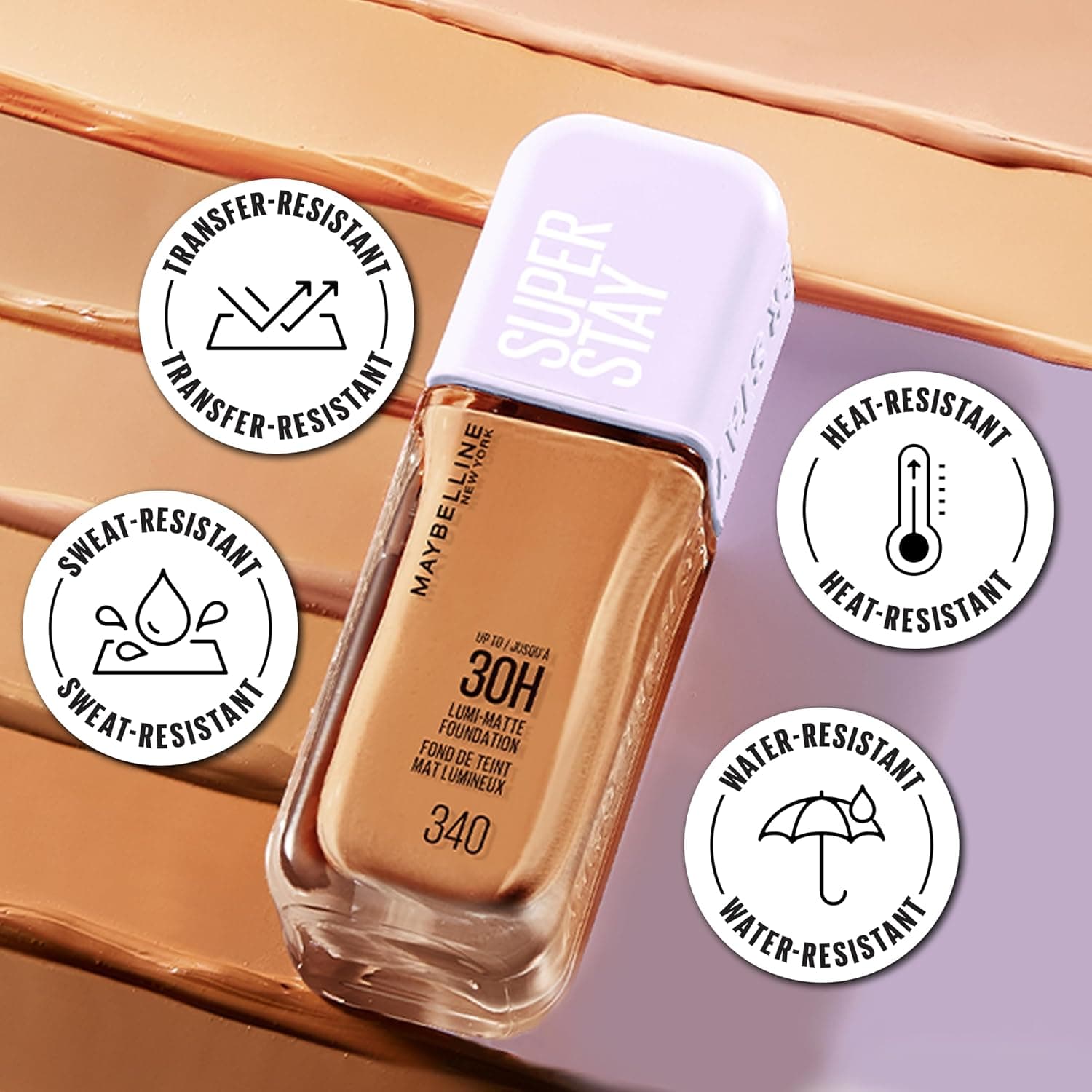 کرمپودر مایع MAYBELLINE با ماندگاری 30 ساعت مدل 327 کرمپودر مایع MAYBELLINE با ماندگاری 30 ساعت مدل 327