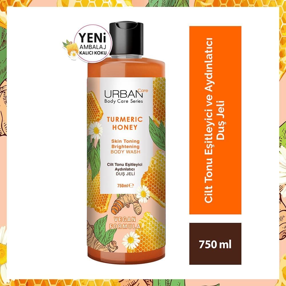 ژل دوش Urban Care زردچوبه و عسل یکدست و روشن کننده 750 ml ژل دوش Urban Care زردچوبه و عسل یکدست و روشن کننده 750 ml