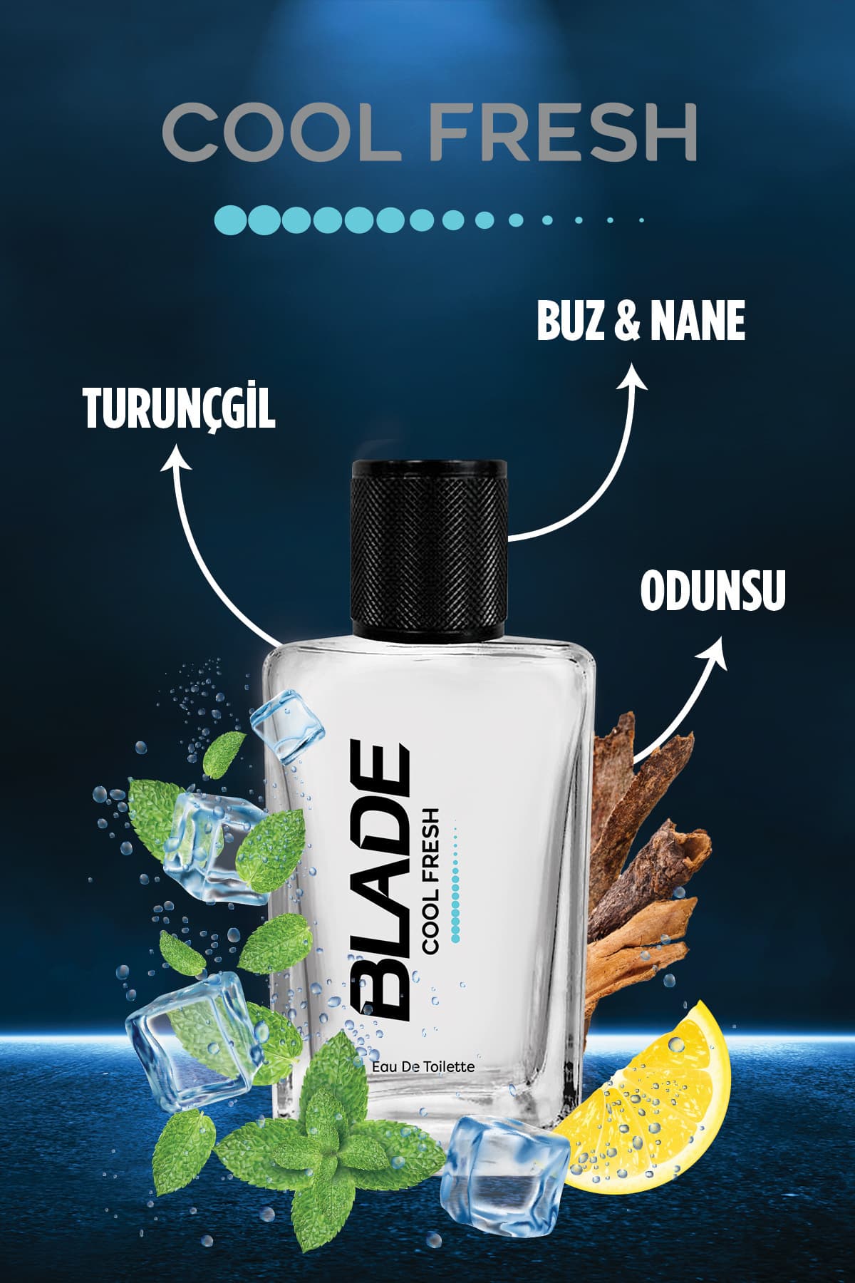 ست عطر و دئودورانت مردانه Blade مدل Cool Fresh شامل 70 ml عطر و 3x150 ml دئودورانت ست عطر و دئودورانت مردانه Blade مدل Cool Fresh شامل 70 ml عطر و 3x150 ml دئودورانت