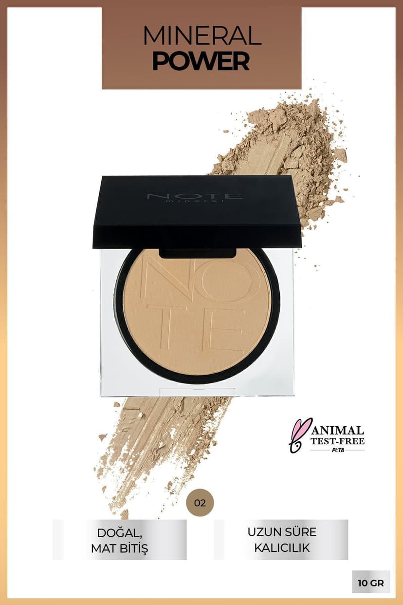 پودر معدنی مات Note Cosmetics شماره 02 رنگ متوسط روشن پودر معدنی مات Note Cosmetics شماره 02 رنگ متوسط روشن