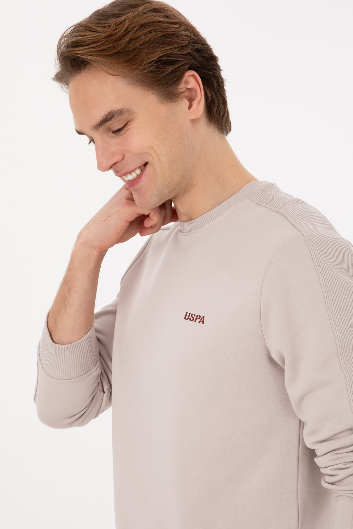 سوئیشرت مردانه U.S. Polo Assn. فیت معمولی یقه گرد سنگی مدل 50315598-VR049 سوئیشرت مردانه U.S. Polo Assn. فیت معمولی یقه گرد سنگی مدل 50315598-VR049