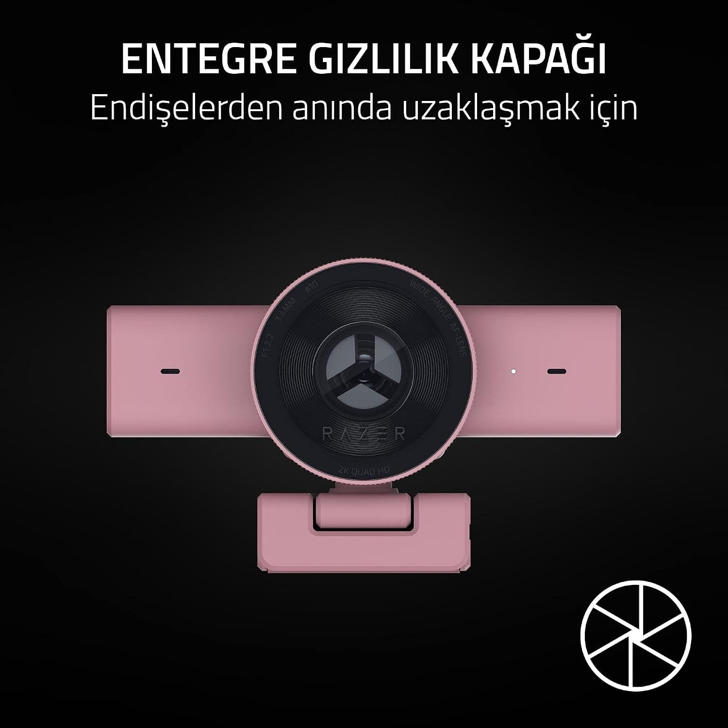 وب کم Razer Full HD 1080p 60 FPS مدل Kiyo V2 X وب کم Razer Full HD 1080p 60 FPS مدل Kiyo V2 X