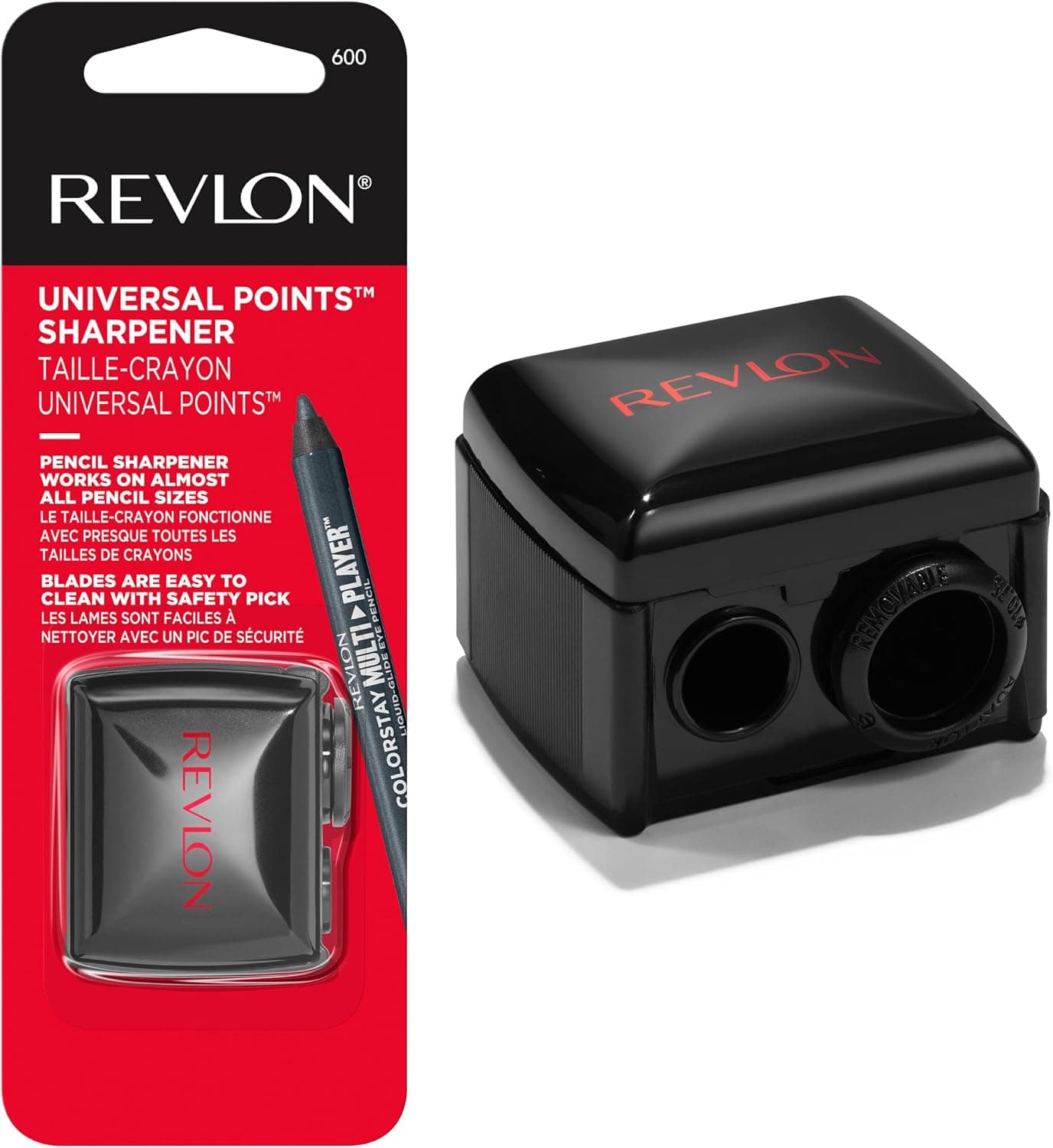 تراش مداد آرایشی REVLON مناسب مدادهای چوبی و پلاستیکی با همه سایزها تراش مداد آرایشی REVLON مناسب مدادهای چوبی و پلاستیکی با همه سایزها