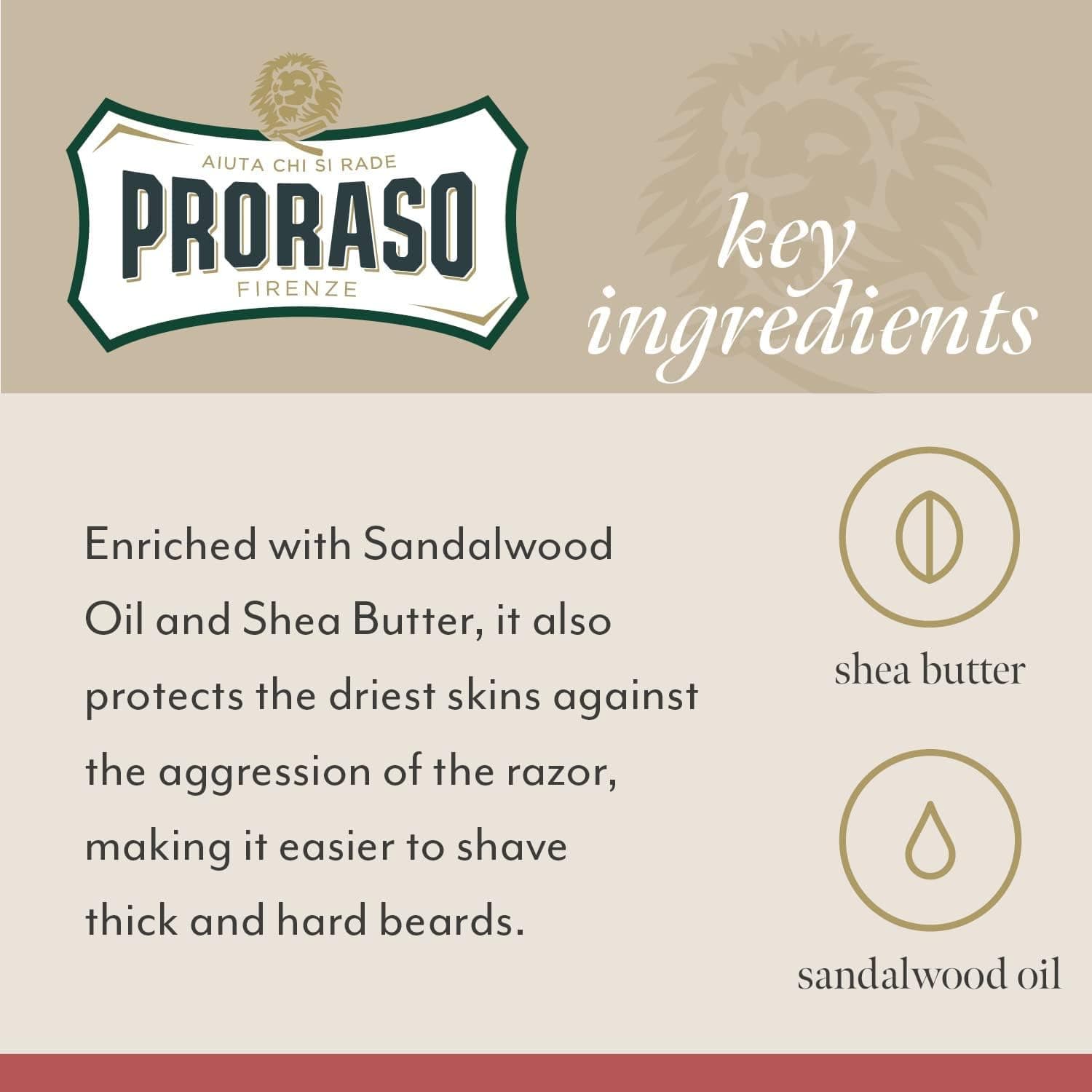 صابون اصلاح Proraso با عصاره چوب صندل و کره شی 150 Ml صابون اصلاح Proraso با عصاره چوب صندل و کره شی 150 Ml