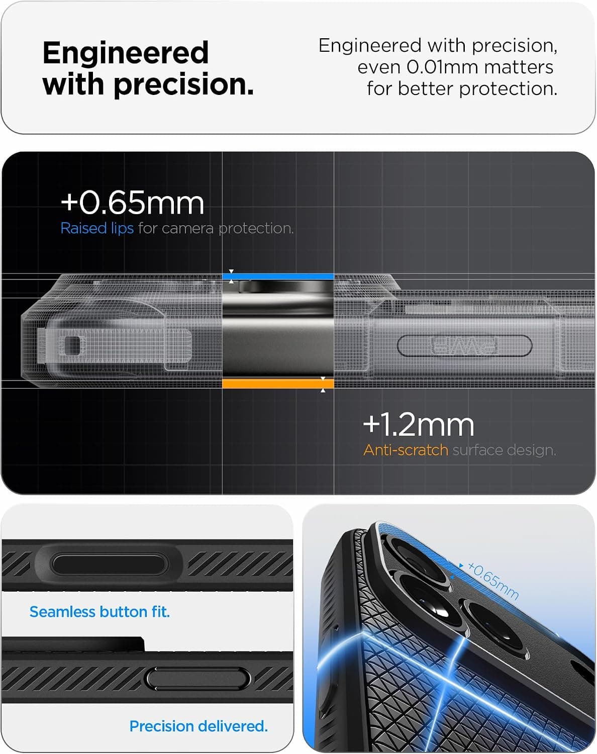 قاب سازگار با iPhone 18 Pro Max و 17 Pro Max Spigen Liquid Air مشکی مات مدل ACS09888 قاب سازگار با iPhone 18 Pro Max و 17 Pro Max Spigen Liquid Air مشکی مات مدل ACS09888