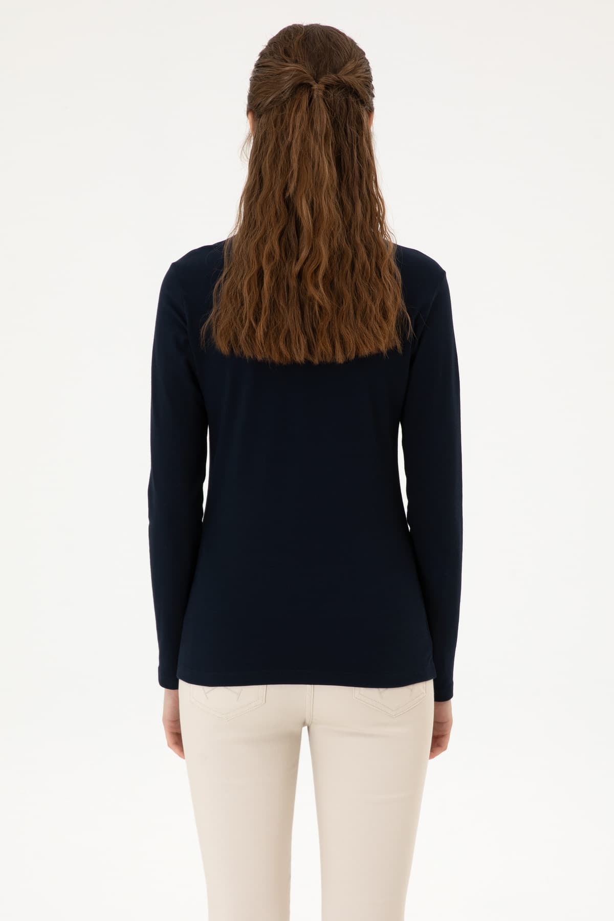سویشرت یقه پولو زنانه U.S. Polo Assn. سرمهای ساده مدل 50313593-VR033 سویشرت یقه پولو زنانه U.S. Polo Assn. سرمهای ساده مدل 50313593-VR033