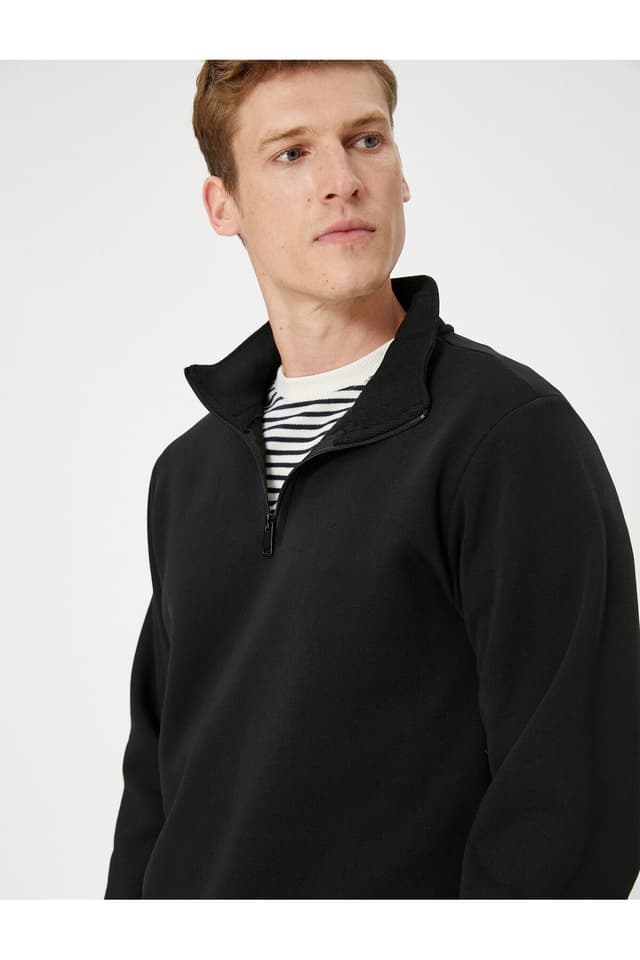 سوئیشرت مردانه Koton نیمزیپ یقه ایستاده آستین بلند شاردون سوئیشرت مردانه Koton نیمزیپ یقه ایستاده آستین بلند شاردون