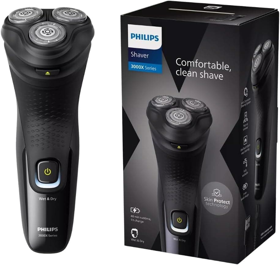 ماشین اصلاح مردانه PHILIPS سری 3000X با تیغه PowerCut، سری انعطافپذیر 5D، اصلاح خشک و مرطوب، مدل X3021/00 ماشین اصلاح مردانه PHILIPS سری 3000X با تیغه PowerCut، سری انعطافپذیر 5D، اصلاح خشک و مرطوب، مدل X3021/00