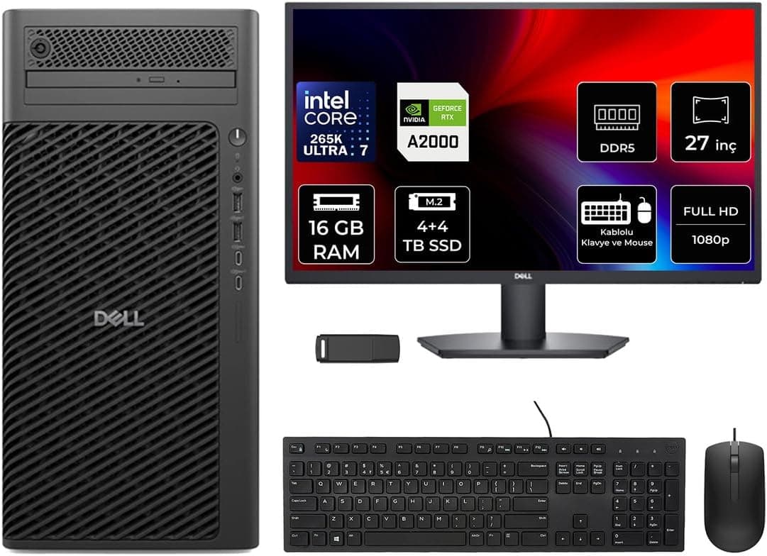 ایستگاه کاری رومیزی Dell Pro Max T2 با Core Ultra 7 265K مدل FCT22507P737 ایستگاه کاری رومیزی Dell Pro Max T2 با Core Ultra 7 265K مدل FCT22507P737