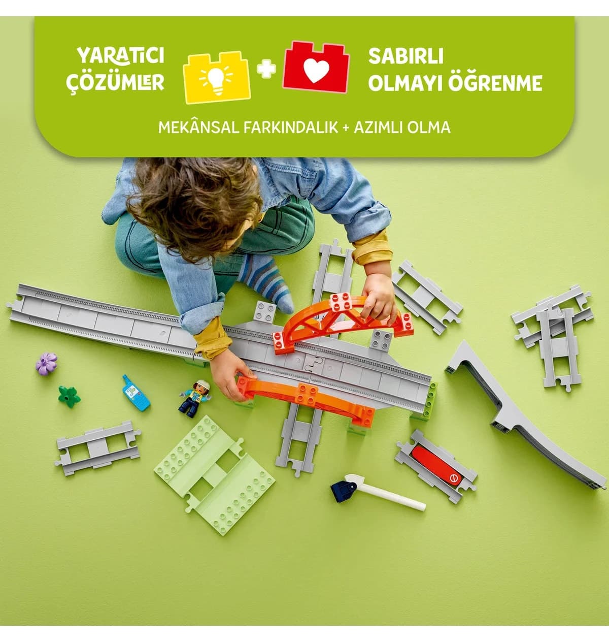 لگو DUPLO پل و ریل قطار افزودنی ماجراجویی 42 قطعه مدل 10426 لگو DUPLO پل و ریل قطار افزودنی ماجراجویی 42 قطعه مدل 10426