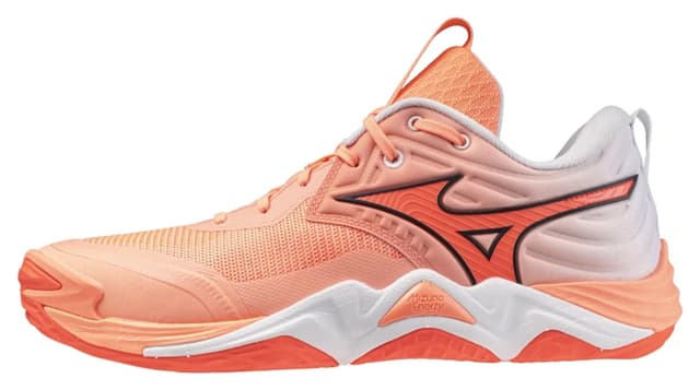 کفش والیبال یونیسکس Mizuno نارنجی مدل Wave Momentum Elite کفش والیبال یونیسکس Mizuno نارنجی مدل Wave Momentum Elite