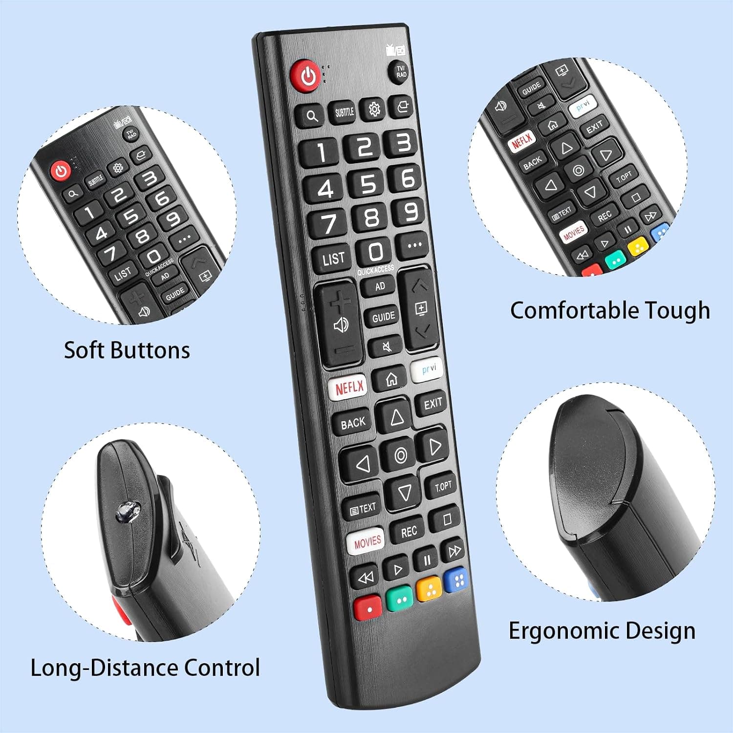 کنترل از راه دور CTRLBETTER سازگار با تلویزیون LG مدل AKB75675301 AKB75675311 کنترل از راه دور CTRLBETTER سازگار با تلویزیون LG مدل AKB75675301 AKB75675311
