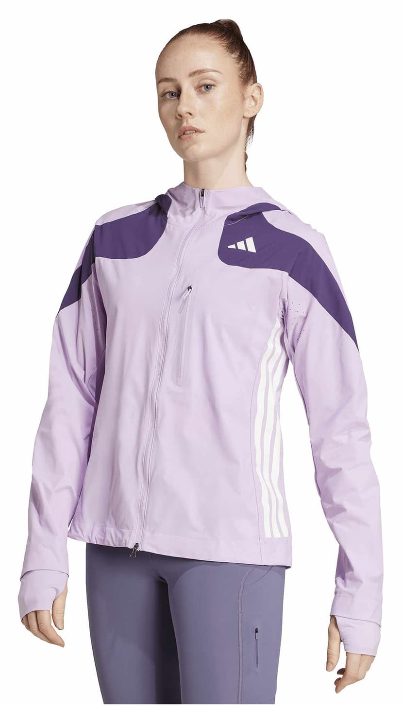 ژاکت زنانه adidas زیپدار بنفش مدل JV7180 ADIZERO JKT W ژاکت زنانه adidas زیپدار بنفش مدل JV7180 ADIZERO JKT W