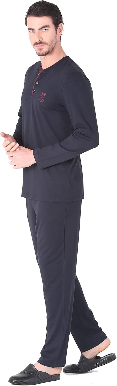 ست پیژامه مردانه D's Damat بوردو سایز S ست پیژامه مردانه D's Damat بوردو سایز S