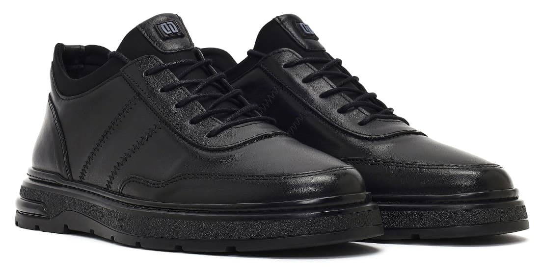 اسنیکر مردانه Derimod چرمی مشکی بندی مدل WM700004DV اسنیکر مردانه Derimod چرمی مشکی بندی مدل WM700004DV