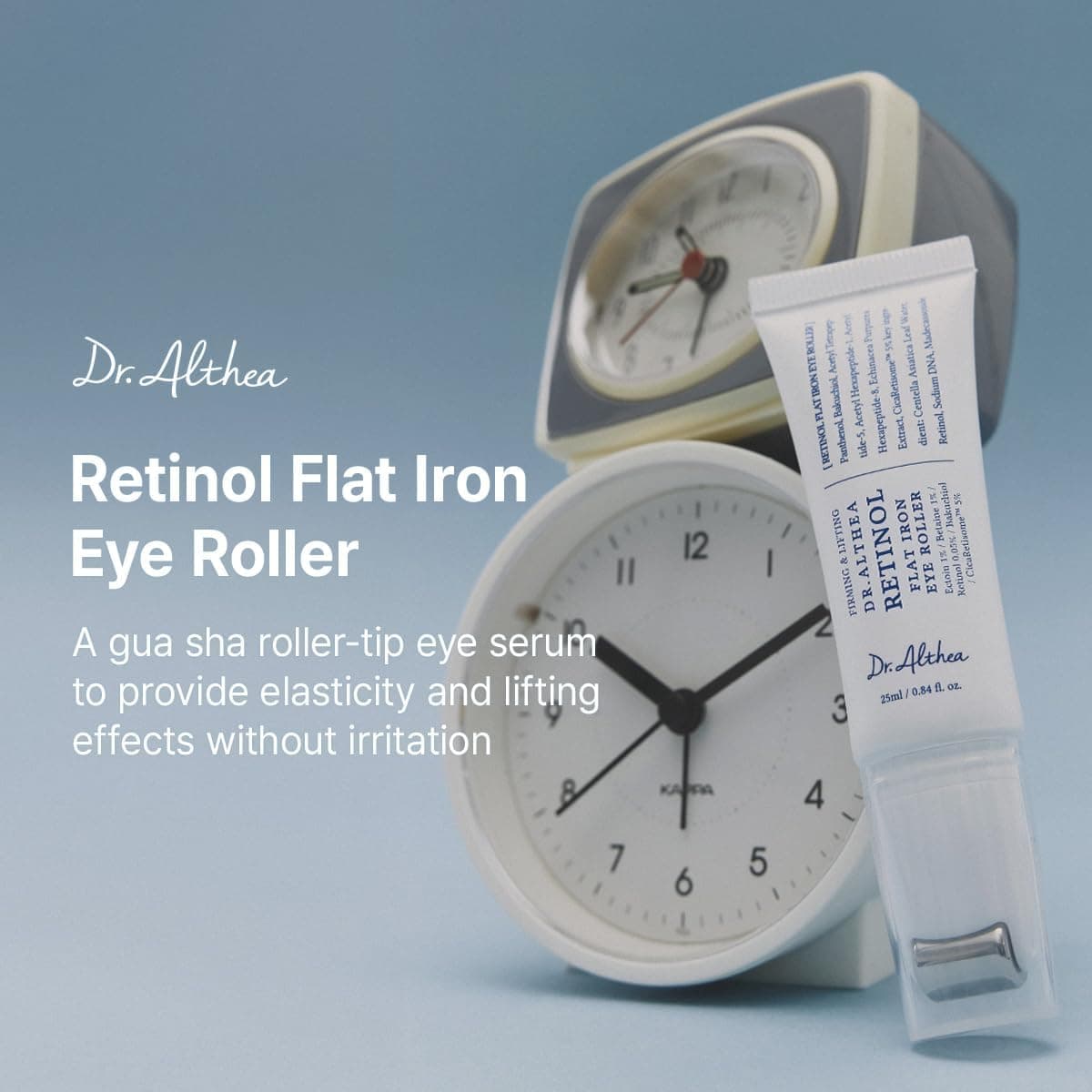 سرم دور چشم ضدچروک Dr.Althea حاوی رتینول، پپتید و سنتلا مدل Flat Iron Eye Roller 25 ml سرم دور چشم ضدچروک Dr.Althea حاوی رتینول، پپتید و سنتلا مدل Flat Iron Eye Roller 25 ml