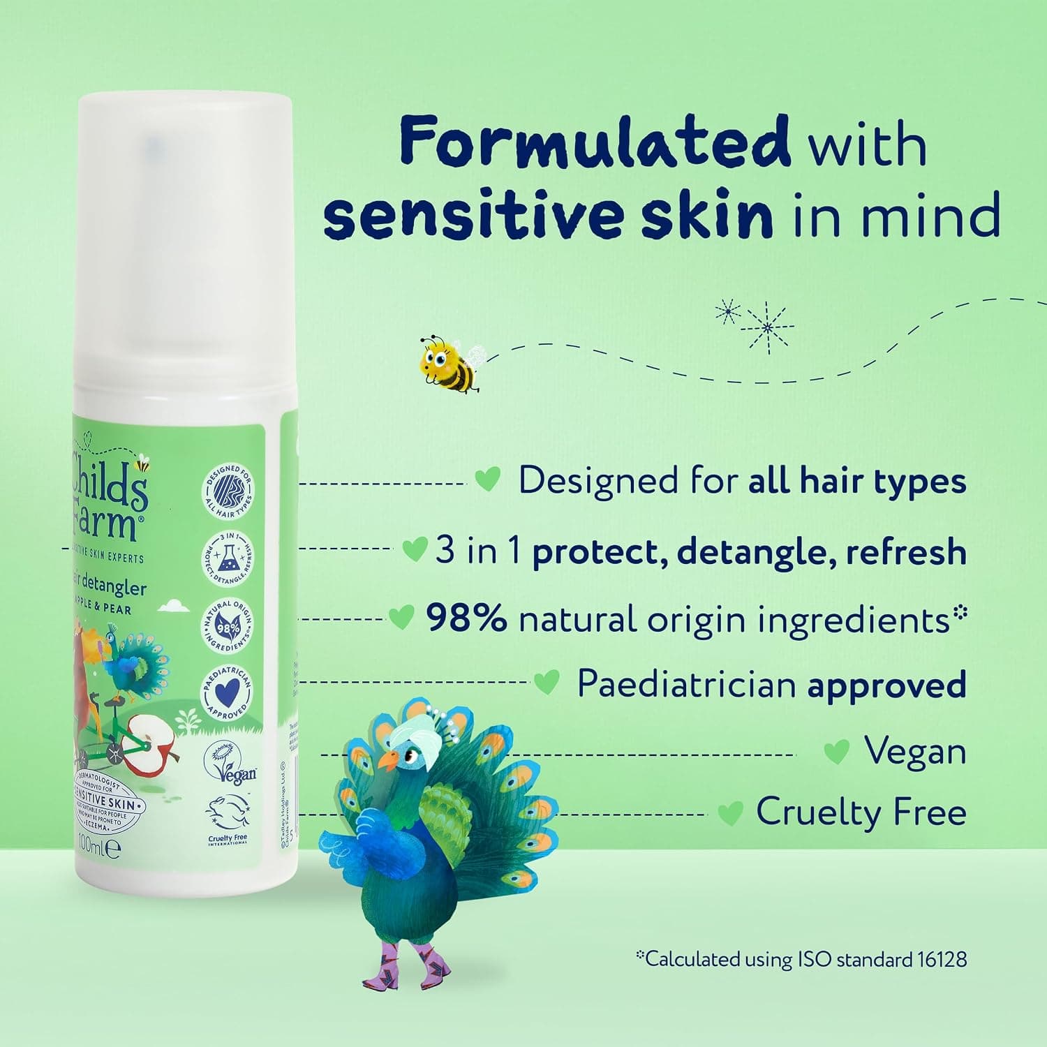 اسپری موی کودک Childs Farm با عصاره سیب و گلابی برای شانهکردن آسان 100ml اسپری موی کودک Childs Farm با عصاره سیب و گلابی برای شانهکردن آسان 100ml