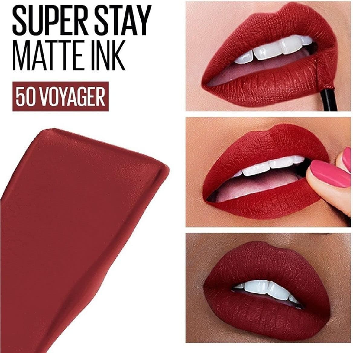 رژ لب مایع Maybelline New York Super Stay Matte Ink مدل 50 Voyager 5g رژ لب مایع Maybelline New York Super Stay Matte Ink مدل 50 Voyager 5g
