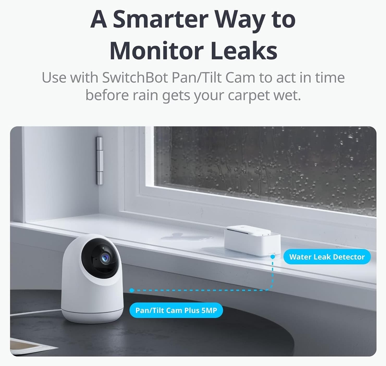 سنسور تشخیص آب SwitchBot با Wi-Fi بدون Hub و هشدار اپلیکیشن و ایمیل سنسور تشخیص آب SwitchBot با Wi-Fi بدون Hub و هشدار اپلیکیشن و ایمیل
