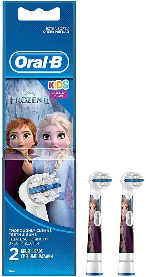 سری یدکی مسواک برقی شارژی کودک Oral-B با طرح Frozen، بسیار نرم، سفید، بسته 2 عددی مدل EB10s-2 FR Kids سری یدکی مسواک برقی شارژی کودک Oral-B با طرح Frozen، بسیار نرم، سفید، بسته 2 عددی مدل EB10s-2 FR Kids
