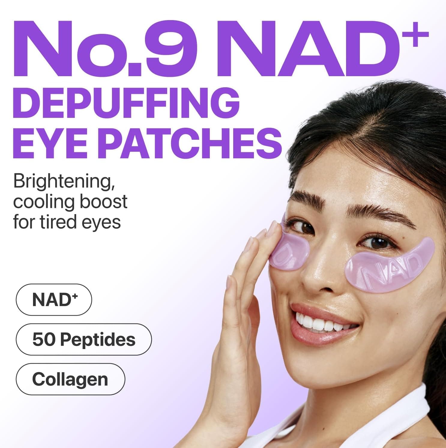 پچ زیر چشم numbuzin مدل No.9 با کلاژن NAD+ 5 Pairs پچ زیر چشم numbuzin مدل No.9 با کلاژن NAD+ 5 Pairs