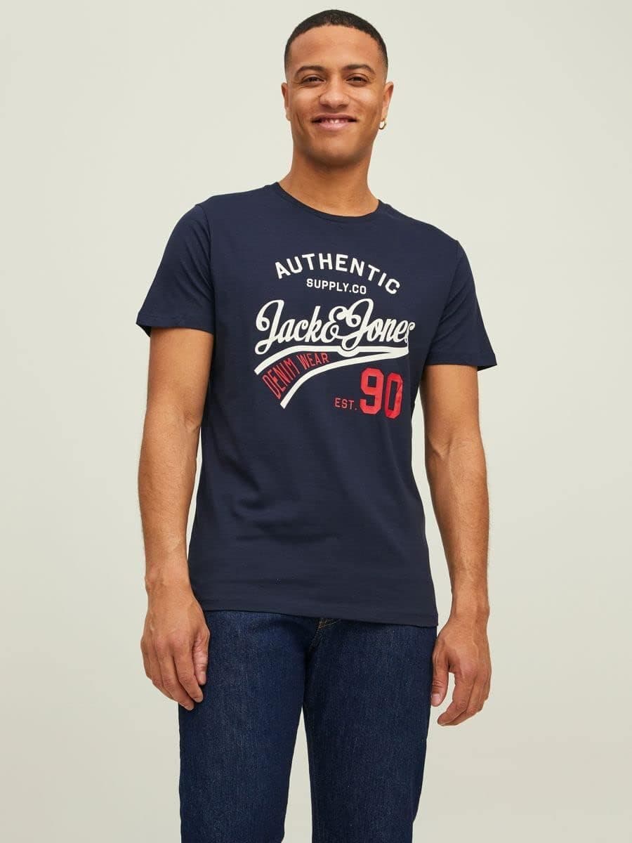 تیشرت مردانه JACK & JONES یقه گرد آستین کوتاه بسته 3 تایی مدل Jjethan تیشرت مردانه JACK & JONES یقه گرد آستین کوتاه بسته 3 تایی مدل Jjethan