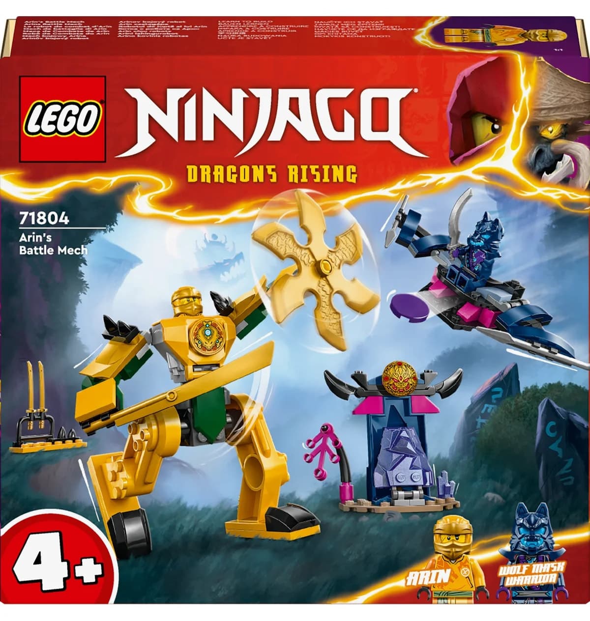لگو NINJAGO کودکان 4+ ربات جنگی Arin 104 قطعه مدل 71804 لگو NINJAGO کودکان 4+ ربات جنگی Arin 104 قطعه مدل 71804