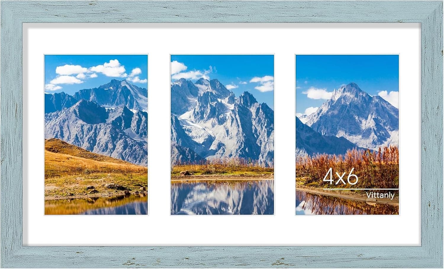 قاب عکس کلاژ Vittanly سایز 8x10 دیواری و رومیزی طبیعی روشن قاب عکس کلاژ Vittanly سایز 8x10 دیواری و رومیزی طبیعی روشن