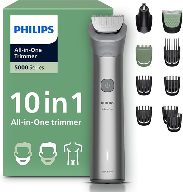ست اصلاح مردانه Philips 5000Serisi 10in1 خشک و تر مدل MG5922/15 ست اصلاح مردانه Philips 5000Serisi 10in1 خشک و تر مدل MG5922/15