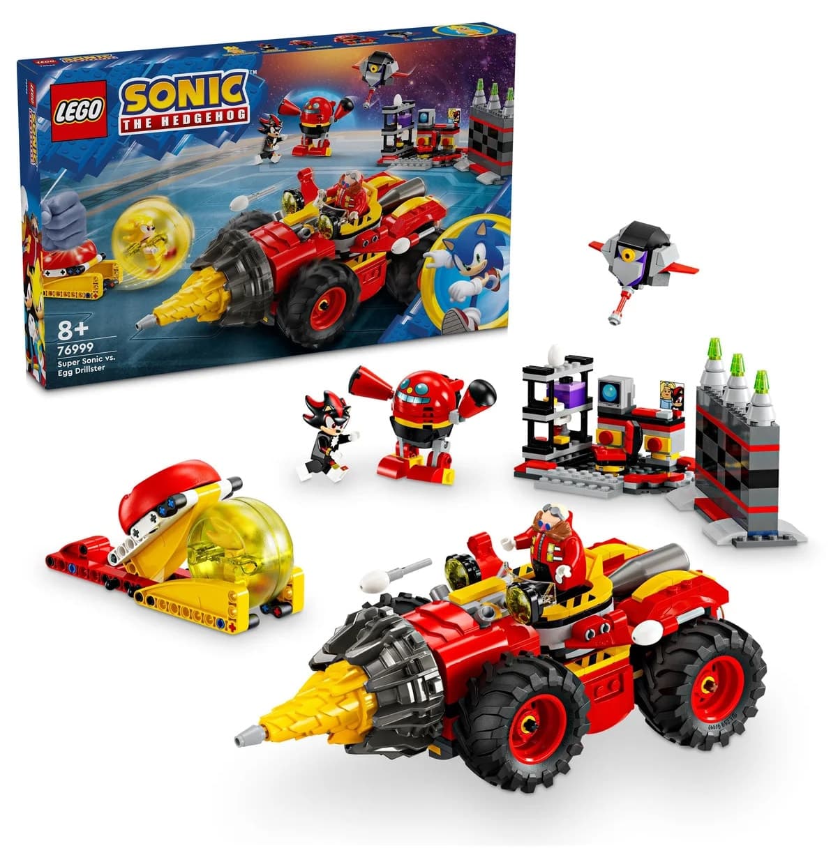 لگو Sonic the Hedgehog Super Sonic مقابل Egg Drillster مدل 76999 لگو Sonic the Hedgehog Super Sonic مقابل Egg Drillster مدل 76999