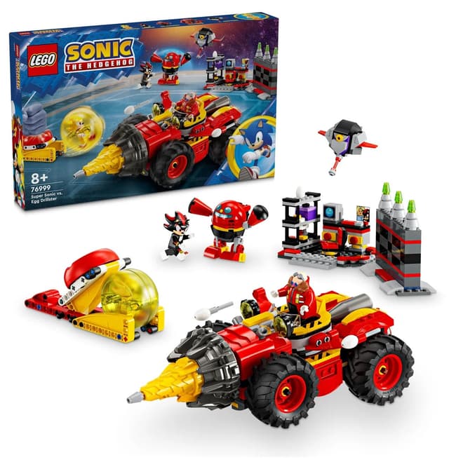 لگو Sonic the Hedgehog Super Sonic مقابل Egg Drillster مدل 76999 لگو Sonic the Hedgehog Super Sonic مقابل Egg Drillster مدل 76999