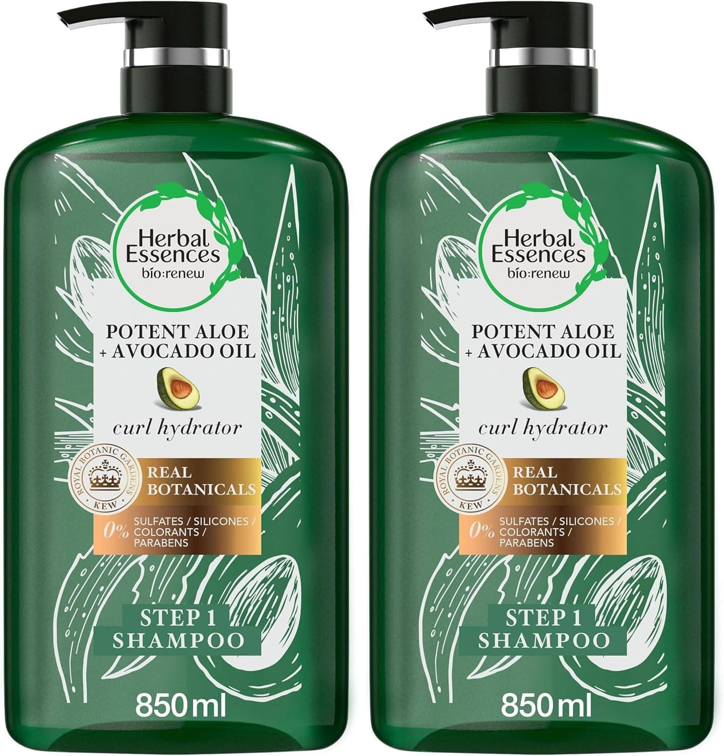شامپو و نرمکننده موهای فر Herbal Essences بدون سولفات با آلوئهورا و روغن آووکادو 400ml شامپو و نرمکننده موهای فر Herbal Essences بدون سولفات با آلوئهورا و روغن آووکادو 400ml