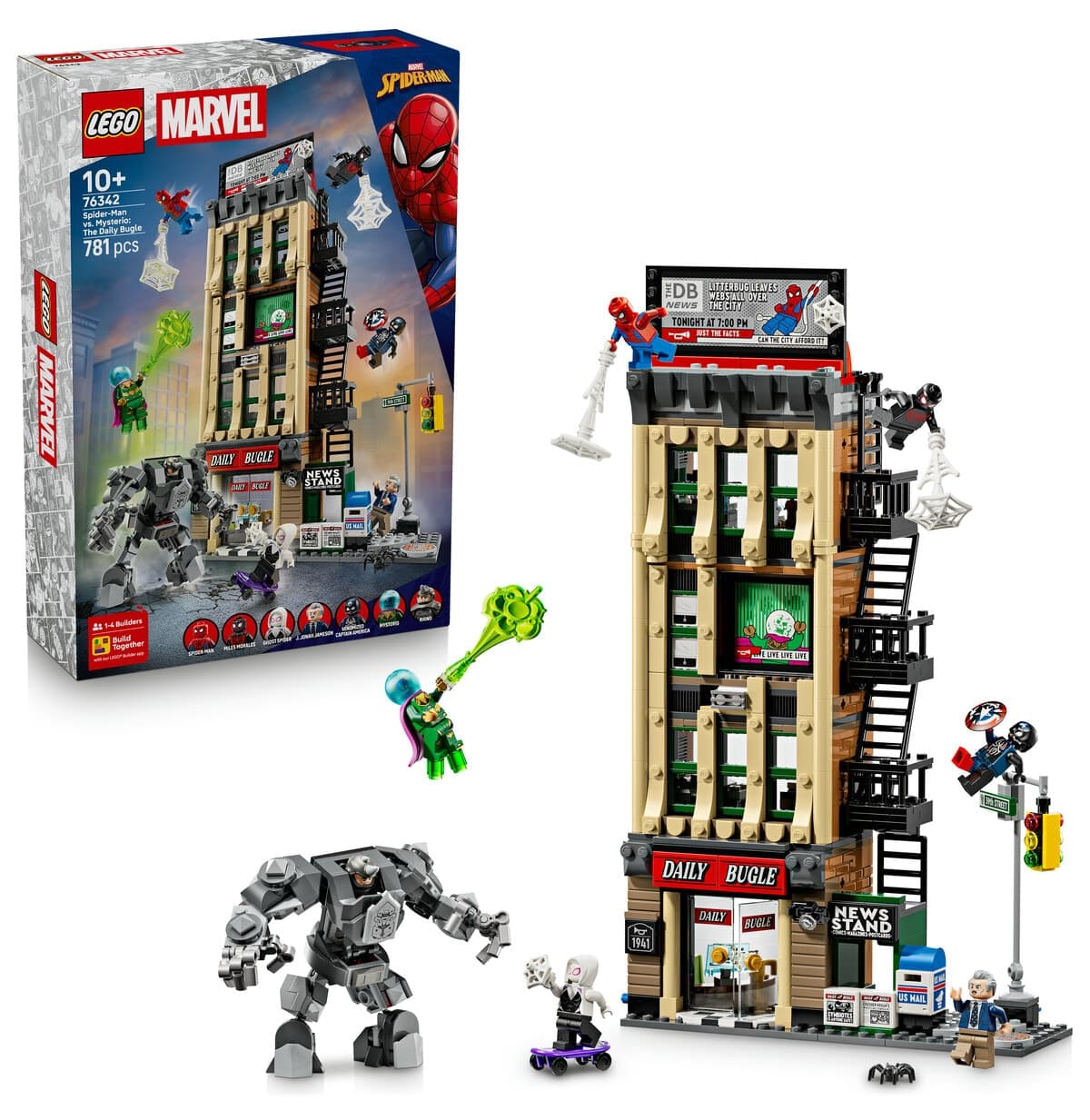 لگو Marvel Spider-Man vs. Mysterio Daily Bugle مدل 76342 لگو Marvel Spider-Man vs. Mysterio Daily Bugle مدل 76342