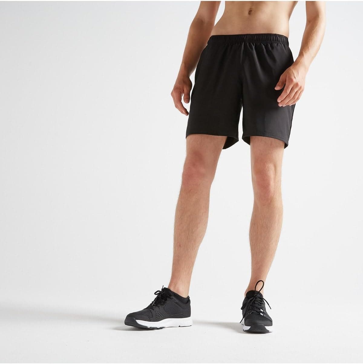 شورت ورزشی مردانه Decathlon Domyos مدل 100 مشکی شورت ورزشی مردانه Decathlon Domyos مدل 100 مشکی
