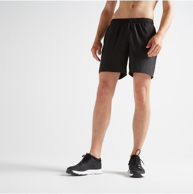 شورت ورزشی مردانه Decathlon Domyos مدل 100 مشکی شورت ورزشی مردانه Decathlon Domyos مدل 100 مشکی