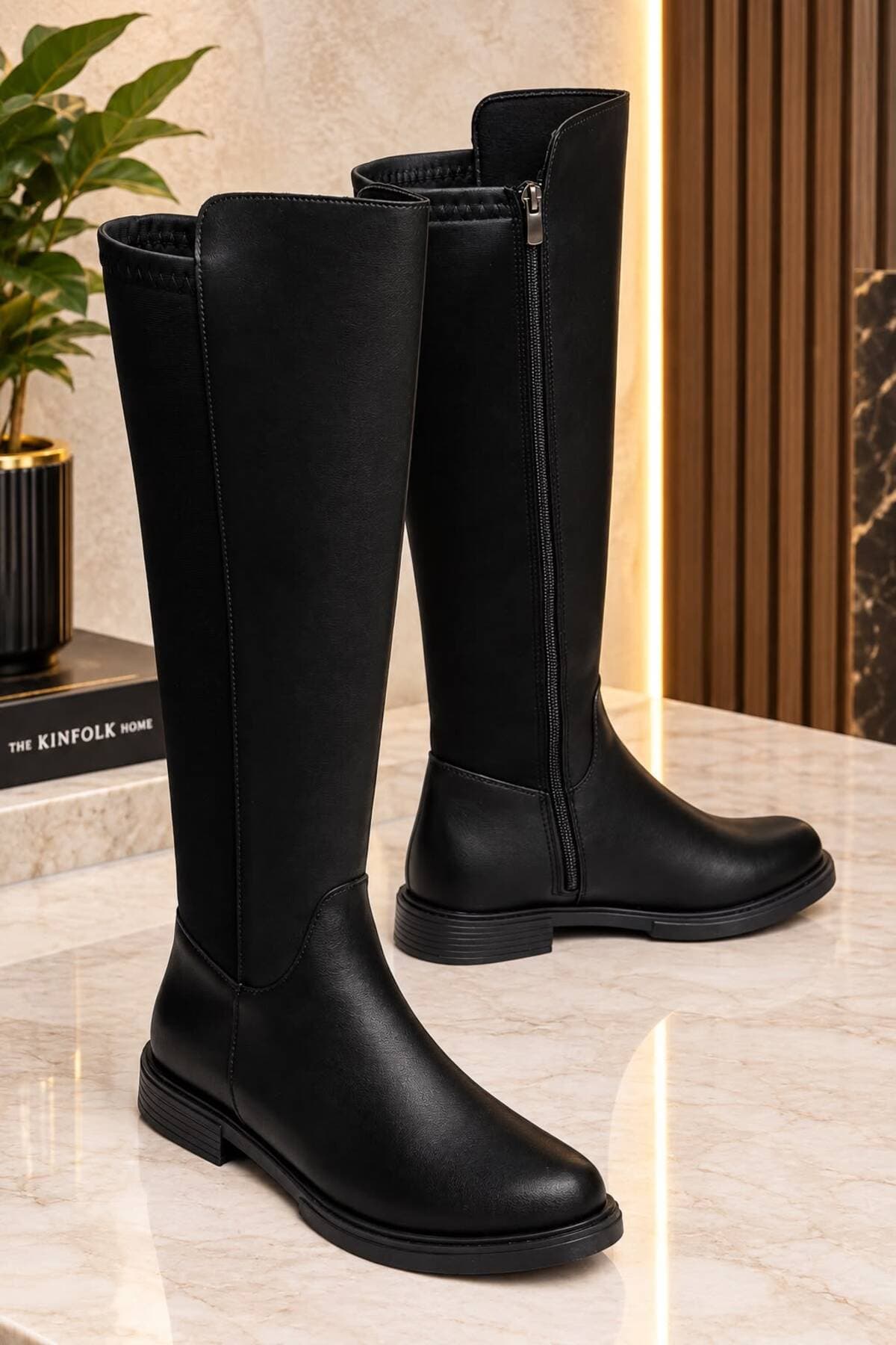 چکمه پارچهای تا زیر زانو Bilalim Shoes چکمه پارچهای تا زیر زانو Bilalim Shoes