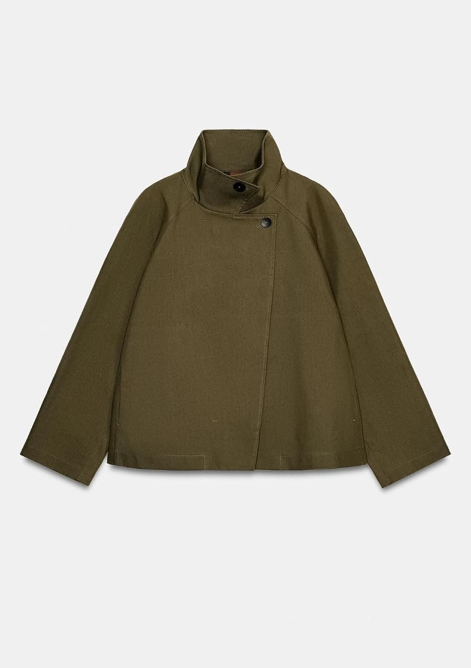 ترنچکت مردانه Zara کوتاه یقه ایستاده ZW COLLECTION ترنچکت مردانه Zara کوتاه یقه ایستاده ZW COLLECTION