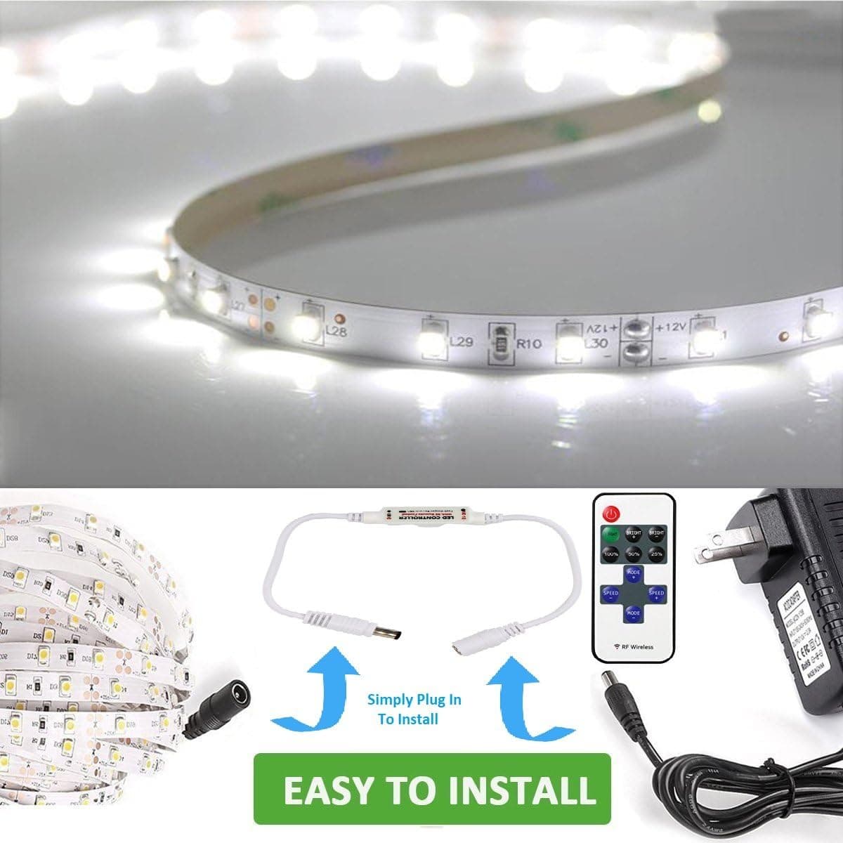 کنترلر بیسیم RF نوار LED Lighting EVER برای نوارهای تکرنگ قابل تنظیم مدل Le mini 6 A، 12 V DC کنترلر بیسیم RF نوار LED Lighting EVER برای نوارهای تکرنگ قابل تنظیم مدل Le mini 6 A، 12 V DC