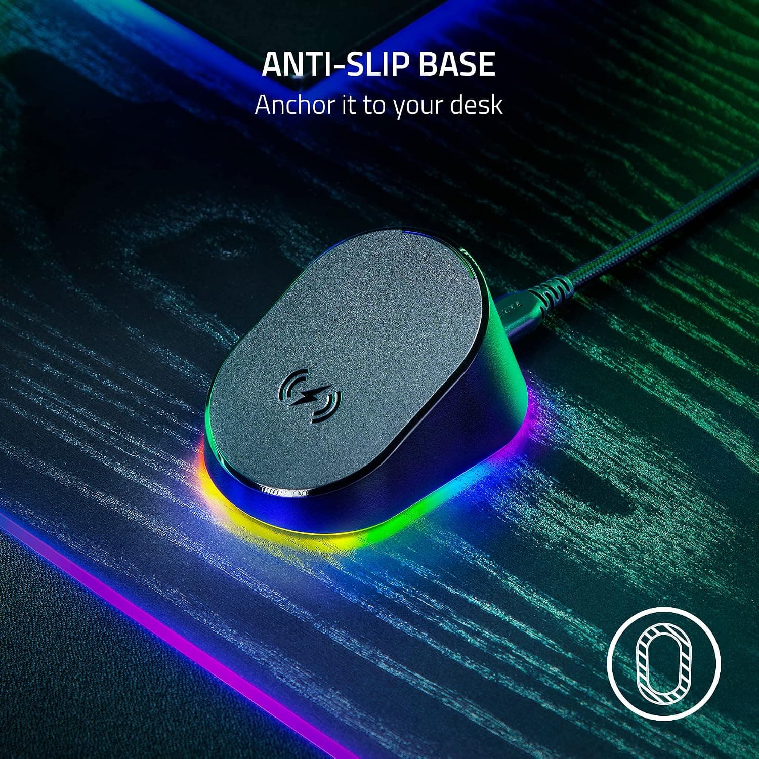 پایه شارژ ماوس گیمینگ Razer Mouse Dock Pro، مغناطیسی بیسیم، Hyperspeed 4K، مشکی پایه شارژ ماوس گیمینگ Razer Mouse Dock Pro، مغناطیسی بیسیم، Hyperspeed 4K، مشکی
