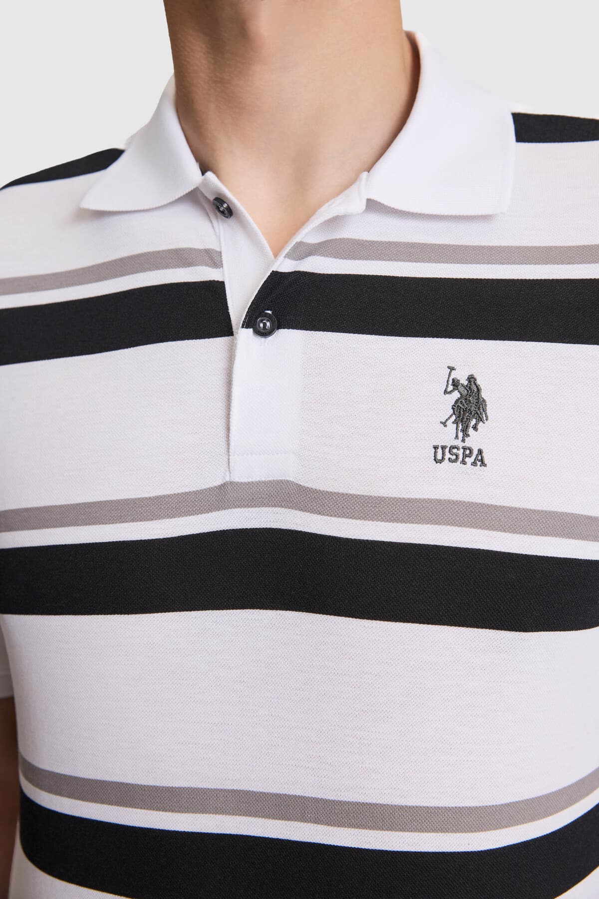 تیشرت یقه پولو مردانه U.S. Polo Assn. مشکی فیت معمولی مدل 50326934-VR046 تیشرت یقه پولو مردانه U.S. Polo Assn. مشکی فیت معمولی مدل 50326934-VR046