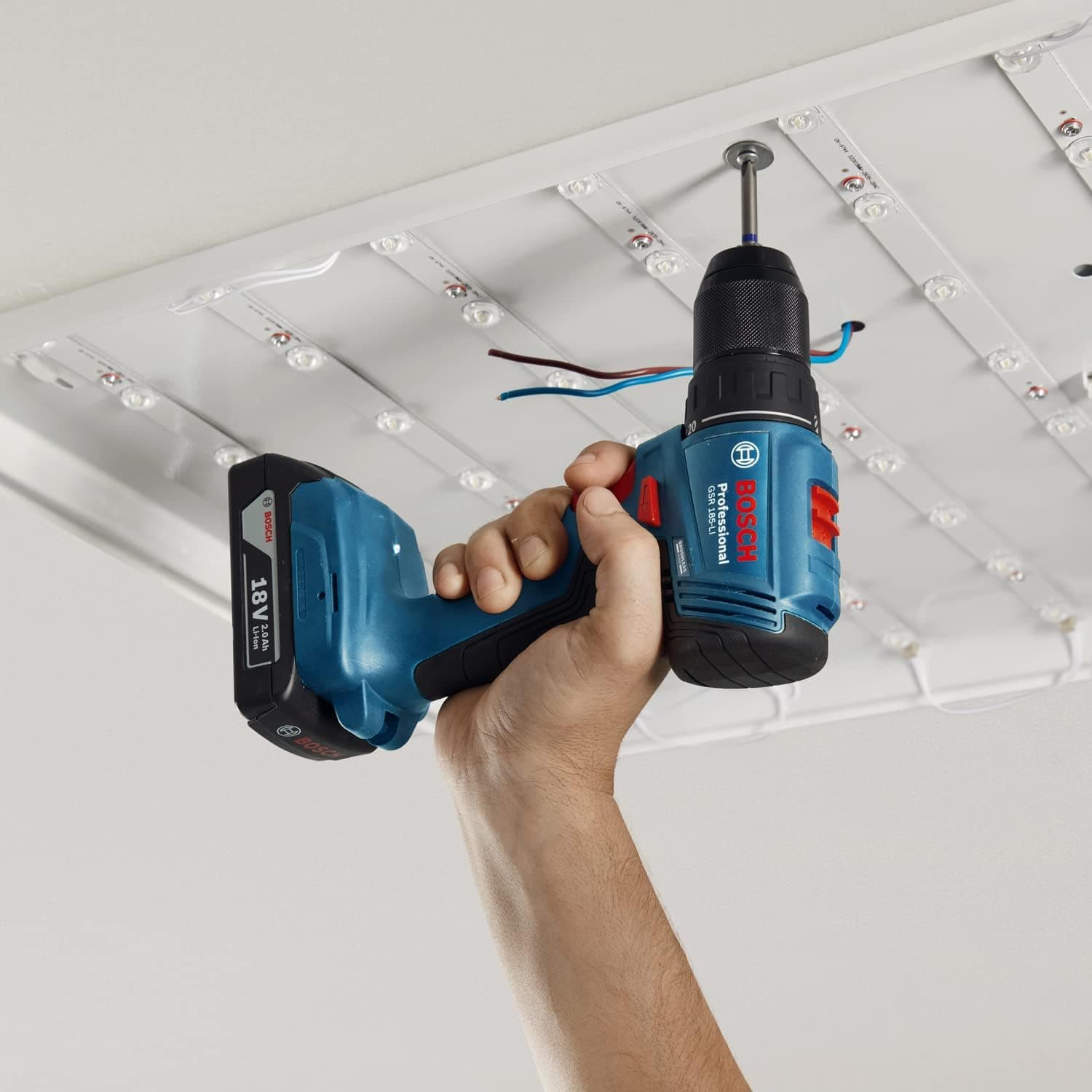 دریل پیچگوشتی شارژی BOSCH PROFESSIONAL مدل GSR 185-LI دریل پیچگوشتی شارژی BOSCH PROFESSIONAL مدل GSR 185-LI