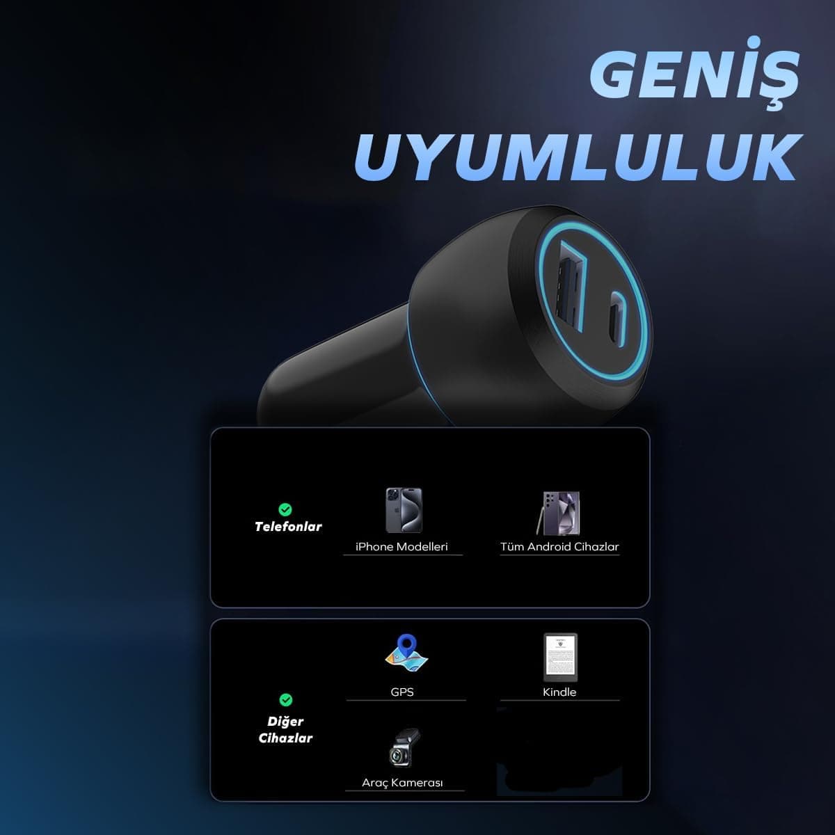 شارژر فندکی خودرو Woyax با ورودی Type-C و USB 38W شارژر فندکی خودرو Woyax با ورودی Type-C و USB 38W