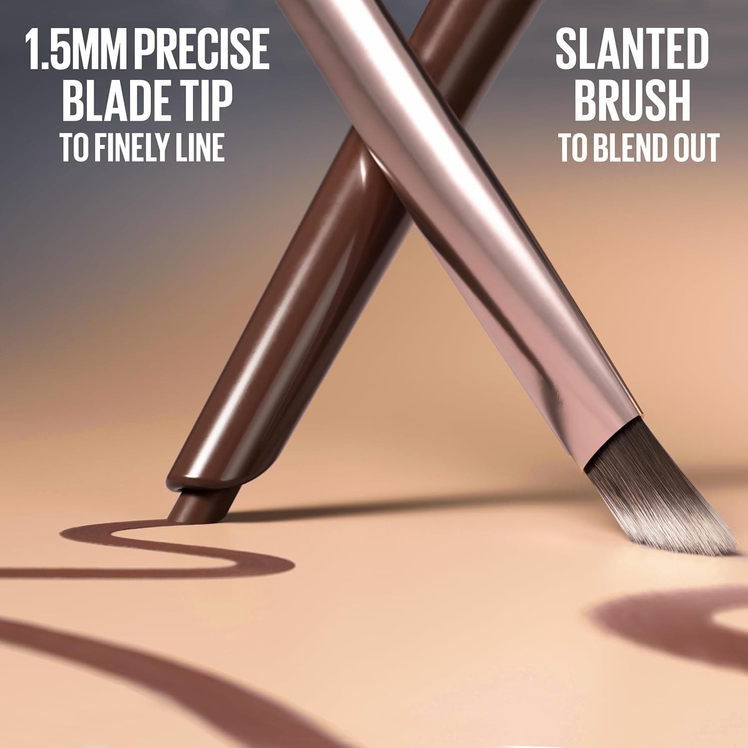 مداد چشم دو سر کانتورینگ MAYBELLINE مدل 015 Smooth Espresso مداد چشم دو سر کانتورینگ MAYBELLINE مدل 015 Smooth Espresso