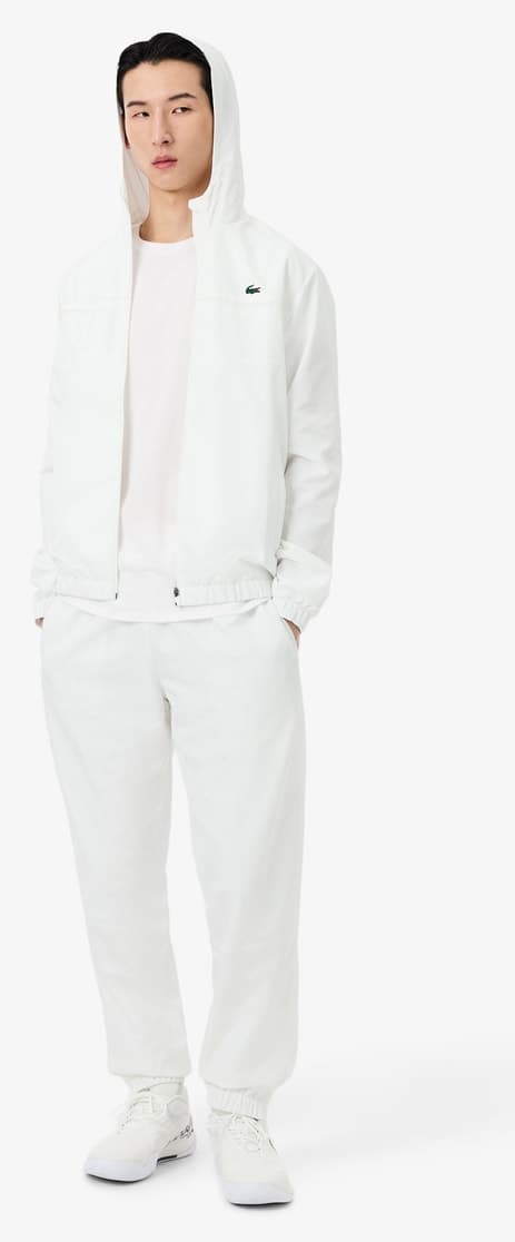 تیشرت مردانه Lacoste یقه گرد سفید فیت معمولی تیشرت مردانه Lacoste یقه گرد سفید فیت معمولی