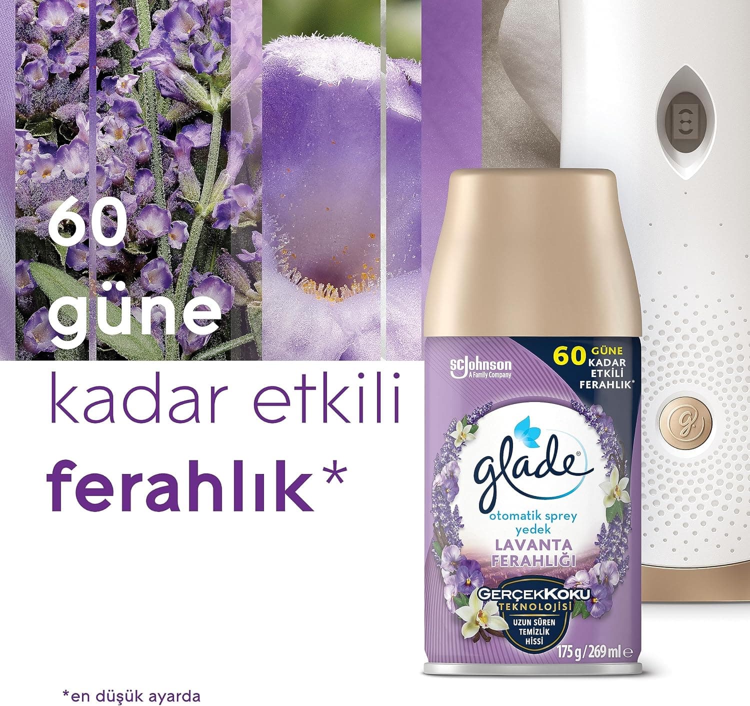 اسپری یدک خوشبوکننده خودکار Glade با رایحه اسطوخودوس، ماندگاری 60 روز (1 x 269 mL) اسپری یدک خوشبوکننده خودکار Glade با رایحه اسطوخودوس، ماندگاری 60 روز (1 x 269 mL)