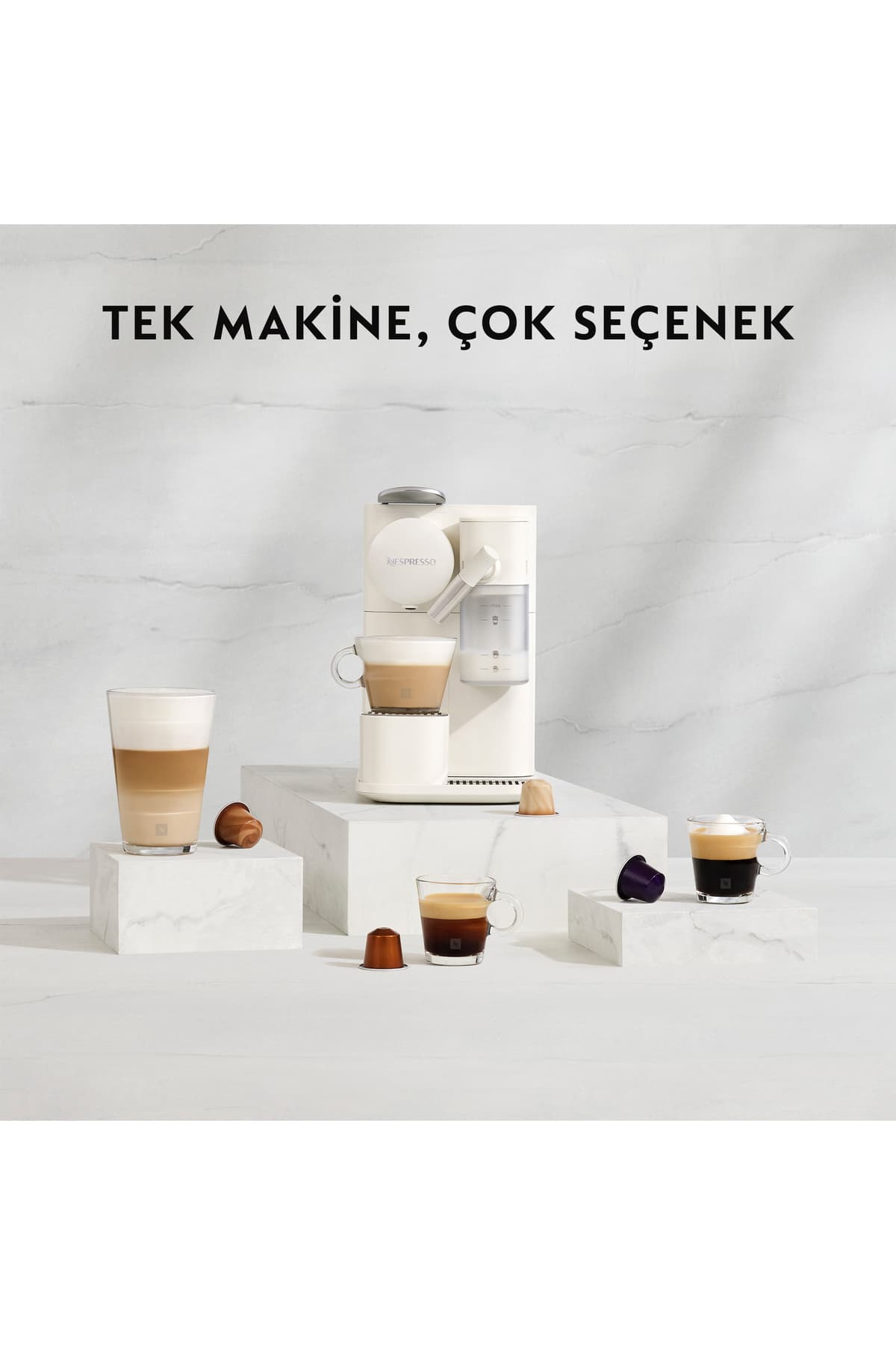 اسپرسوساز Nespresso مدل F121 با سیستم تهیه شیر، مشکی اسپرسوساز Nespresso مدل F121 با سیستم تهیه شیر، مشکی