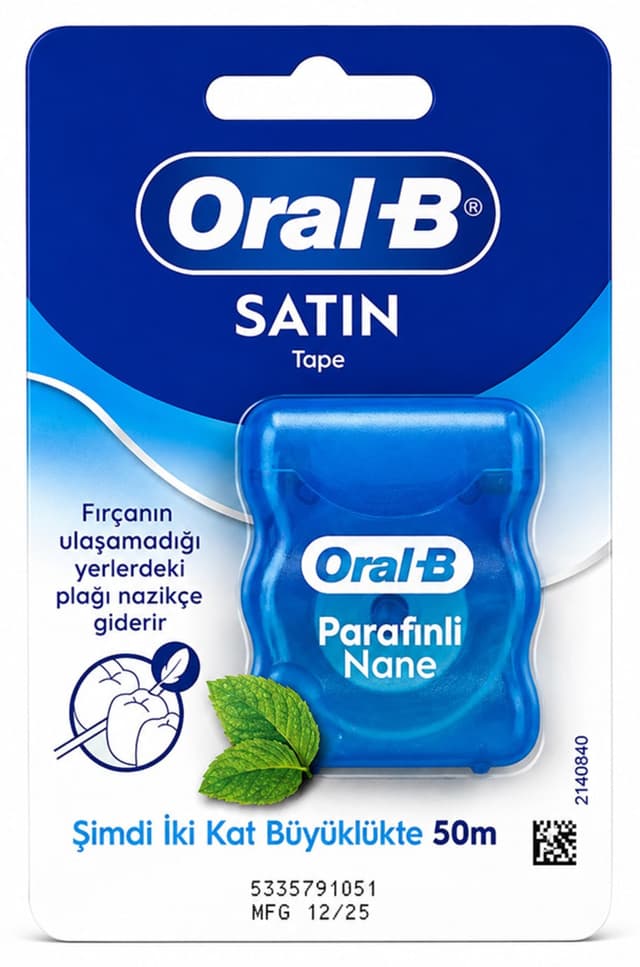 نخ دندان Oral-B Satin Tape طعم نعنایی 50 m نخ دندان Oral-B Satin Tape طعم نعنایی 50 m