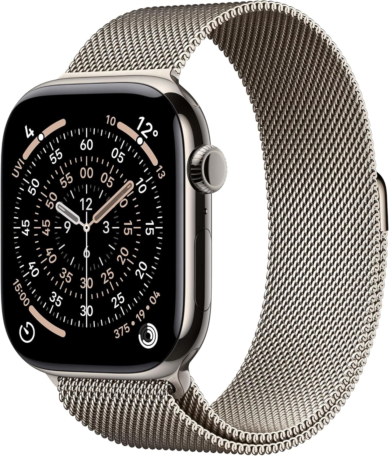 ساعت هوشمند Apple Watch Series 11 GPS + Cellular با قاب تیتانیومی اردوازی 42 mm و بند ورزشی مشکی S/M ساعت هوشمند Apple Watch Series 11 GPS + Cellular با قاب تیتانیومی اردوازی 42 mm و بند ورزشی مشکی S/M