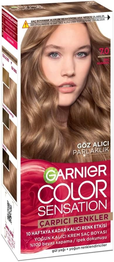 رنگ مو Garnier رنگهای چشمگیر قهوهای عسلی 7.0 رنگ مو Garnier رنگهای چشمگیر قهوهای عسلی 7.0