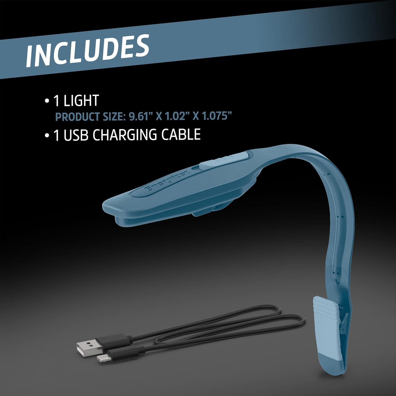 چراغ مطالعه شارژی LED برند Energizer مدل Flex-R با نور گرم آبی چراغ مطالعه شارژی LED برند Energizer مدل Flex-R با نور گرم آبی